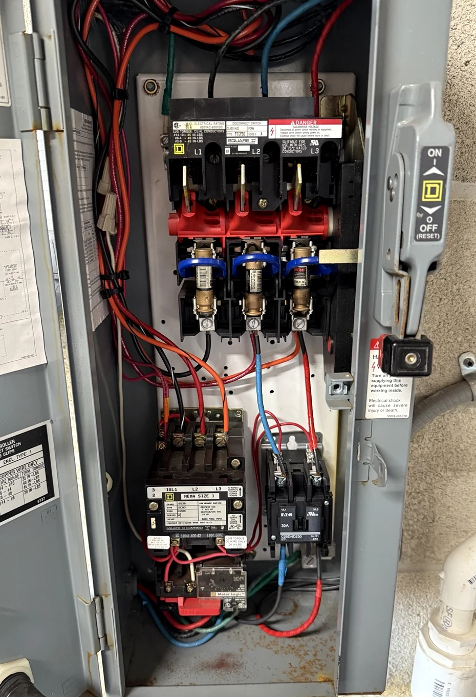 Pool control panel